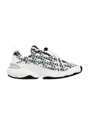 B24 Oblique Technical Fabric Low Top Sneakers White