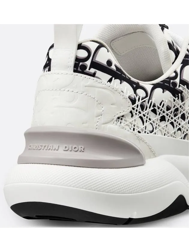 B24 Oblique Technical Fabric Low Top Sneakers White