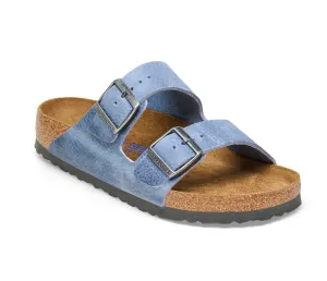 Birkenstocks Arizona Soft Footbed Oiled Leather - Dusty Blue
