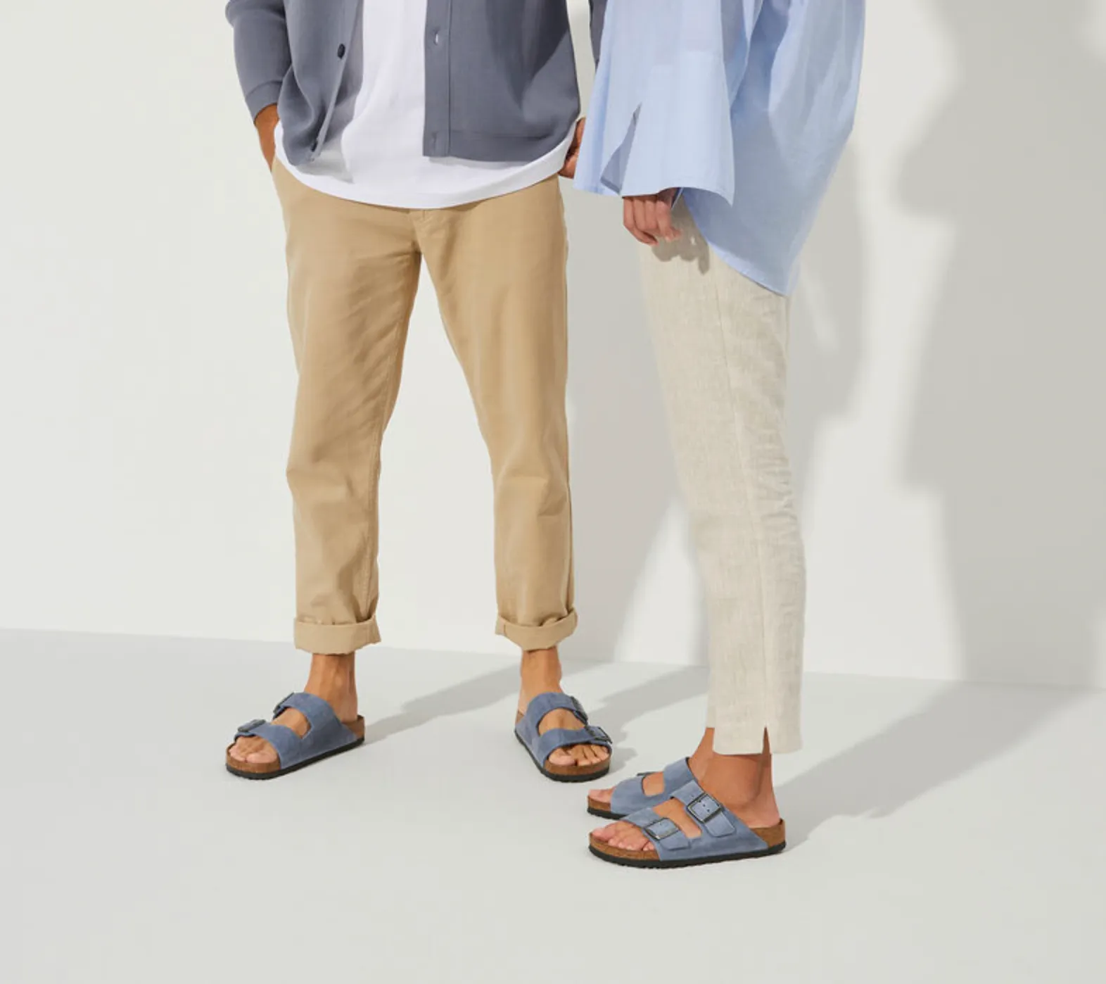 Birkenstocks Arizona Soft Footbed Oiled Leather - Dusty Blue