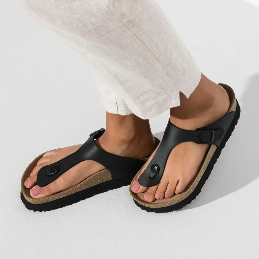 Birkenstocks Gizeh Platform Vegan Birko-Flor Black