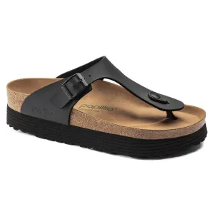 Birkenstocks Gizeh Platform Vegan Birko-Flor Black