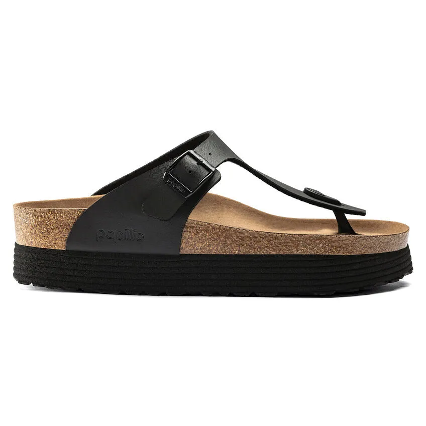 Birkenstocks Gizeh Platform Vegan Birko-Flor Black