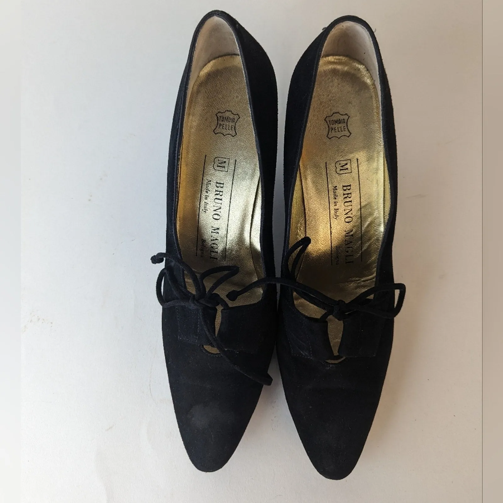 Bruno Magli Suede Heels - 6.5 AAA