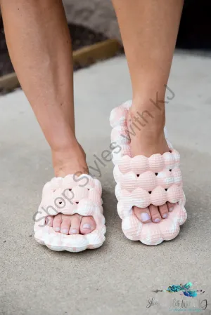 Bubble Cloud Sandals in Pink