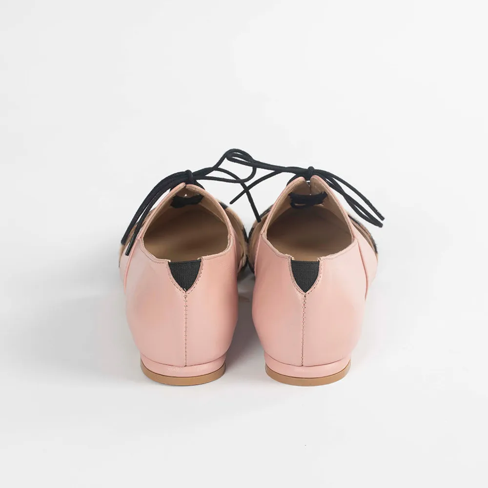 Calf Hair Leather Flat Shoes- Native by Lordess