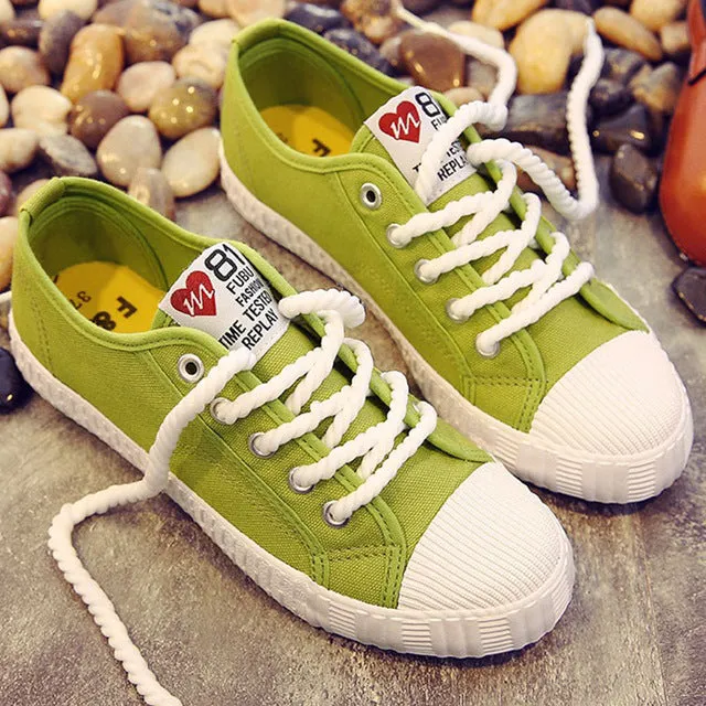 Canvas shoes for girls 2020 Spring Fashion Sneakers Solid Sewing Women Denim Shoe Sapato Feminino Size 35-41