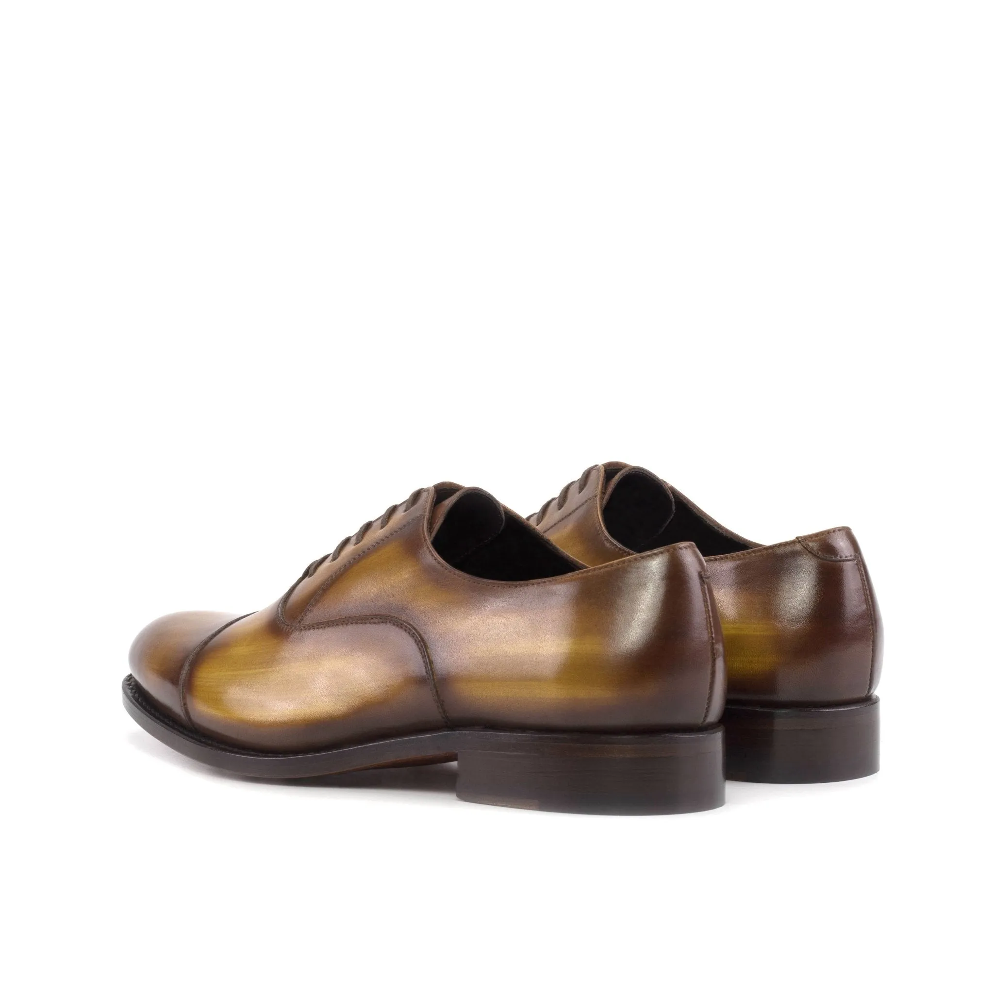 Cap Toe Oxford in Cognac Patina