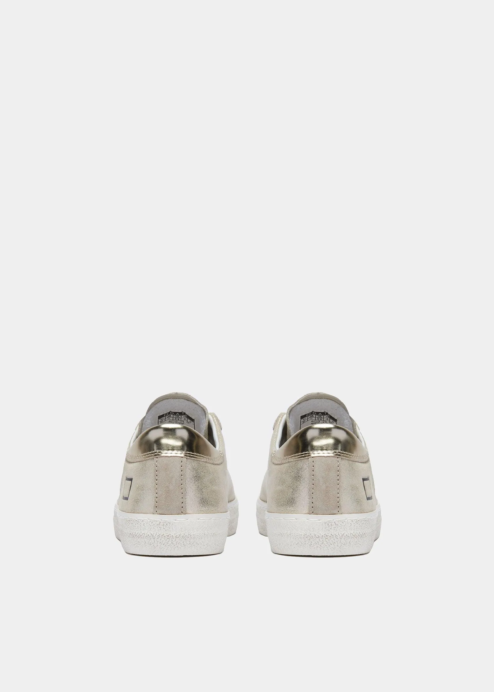 D.A.T.E Hill Low stardust Ivory trainers