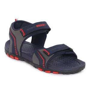 Eeken ESDGO4507S Navy Blue And Red Stylish Lightweight Dailywear Sports Sandals For Men