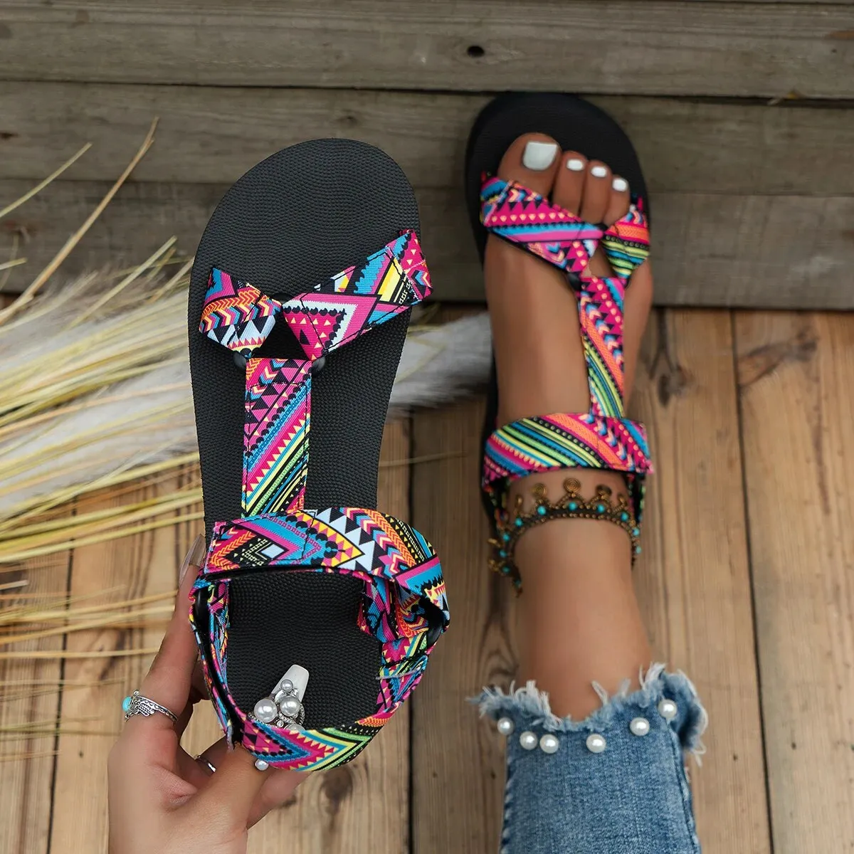 Elena Flat Sandals for Women