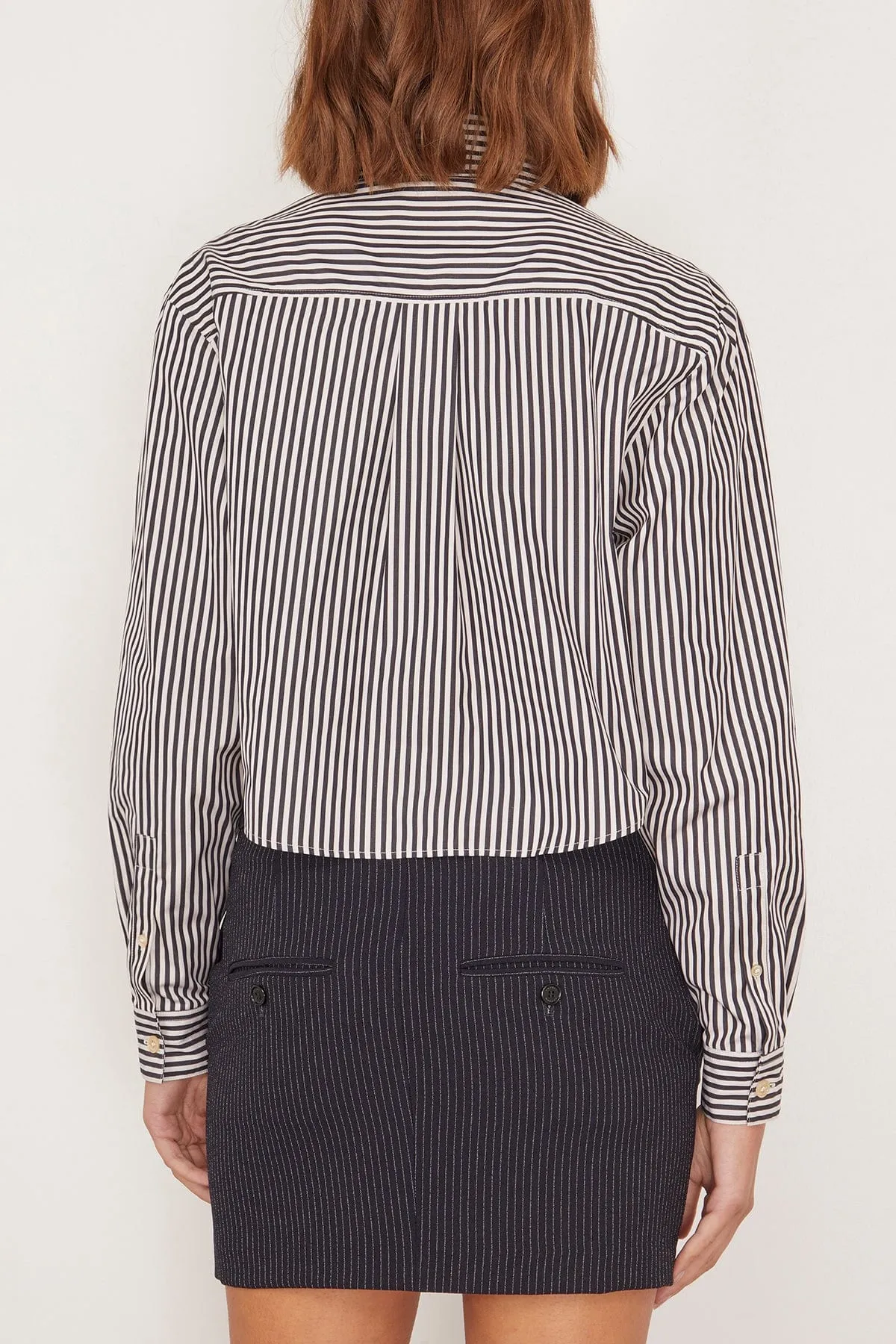 Fleora Top in Black/Ecru
