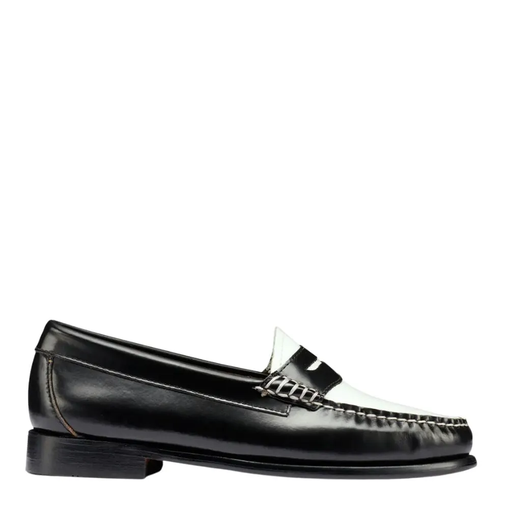G.H. Bass Women's Whitney Weejuns Loafer in Black/White