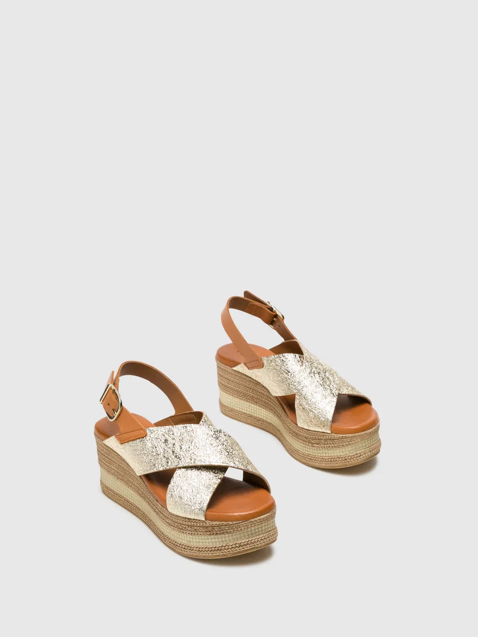 Gold Buckle Sandals