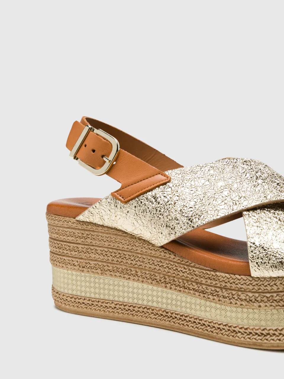 Gold Buckle Sandals