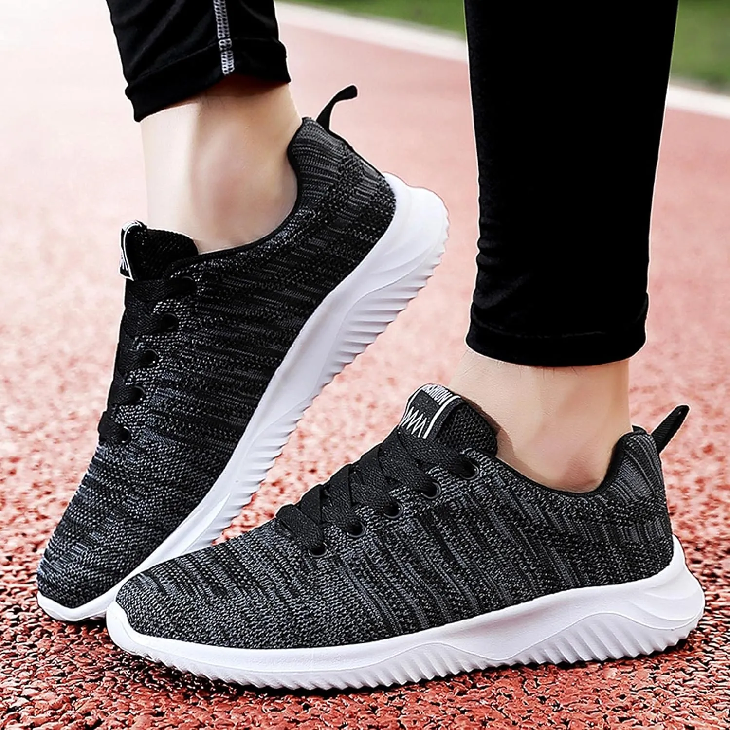 Hbeylia Golf Walking Shoes For Women Men Fashion Lace Up Lightweight Slip On Athletic Sneakers Outdoor Sport Running Hiking Tennis Shoes For Boys Girls Back To School Work Nursing Shoes