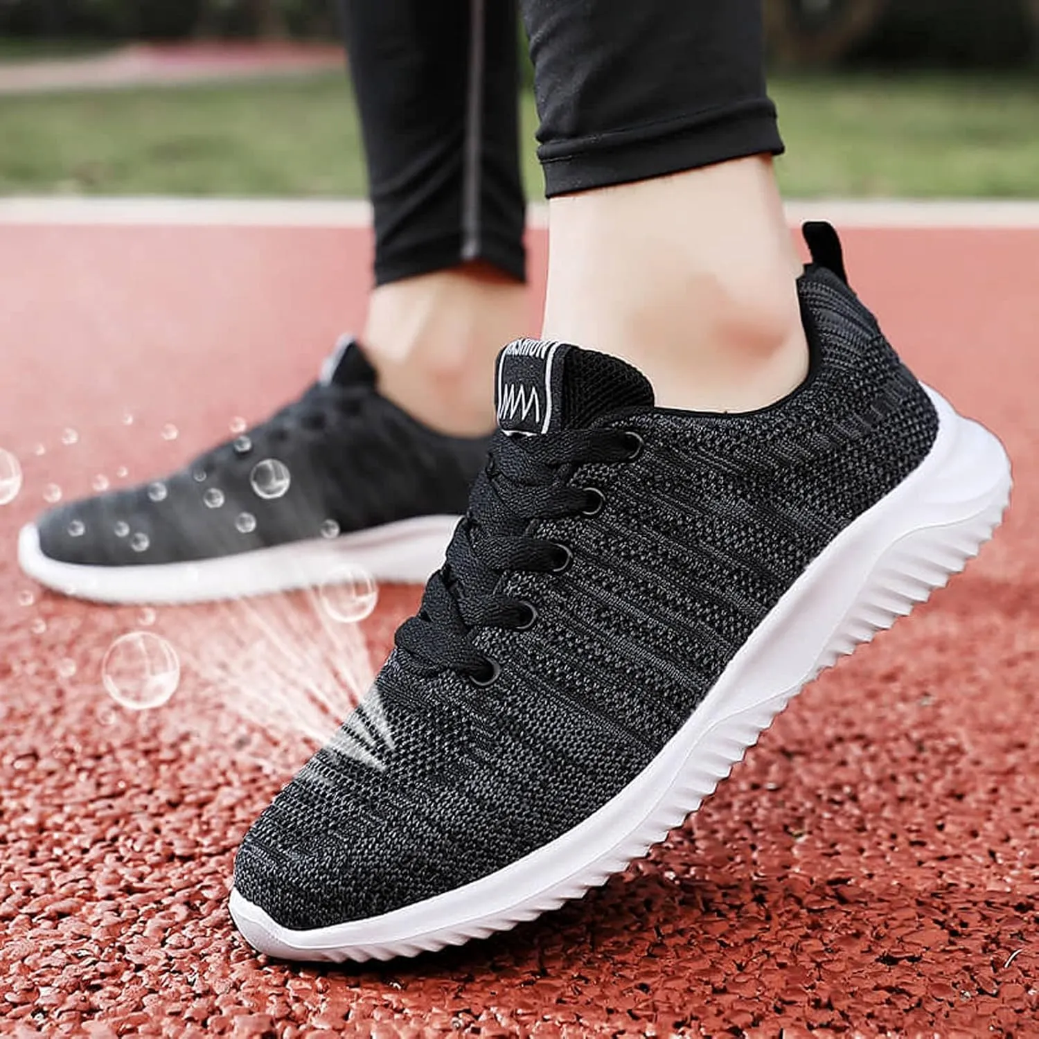 Hbeylia Golf Walking Shoes For Women Men Fashion Lace Up Lightweight Slip On Athletic Sneakers Outdoor Sport Running Hiking Tennis Shoes For Boys Girls Back To School Work Nursing Shoes