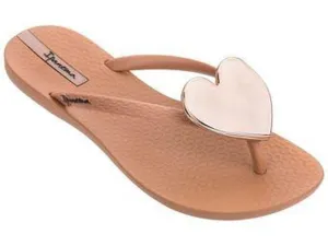 Ipanema Wave Heart Sandals - Brown Gold