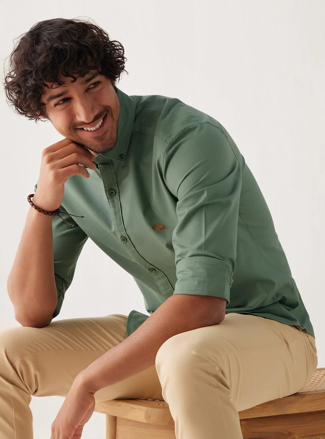 Mineral Green Cinnamon Mark Shirt