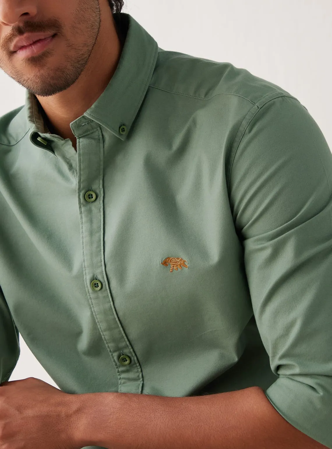 Mineral Green Cinnamon Mark Shirt
