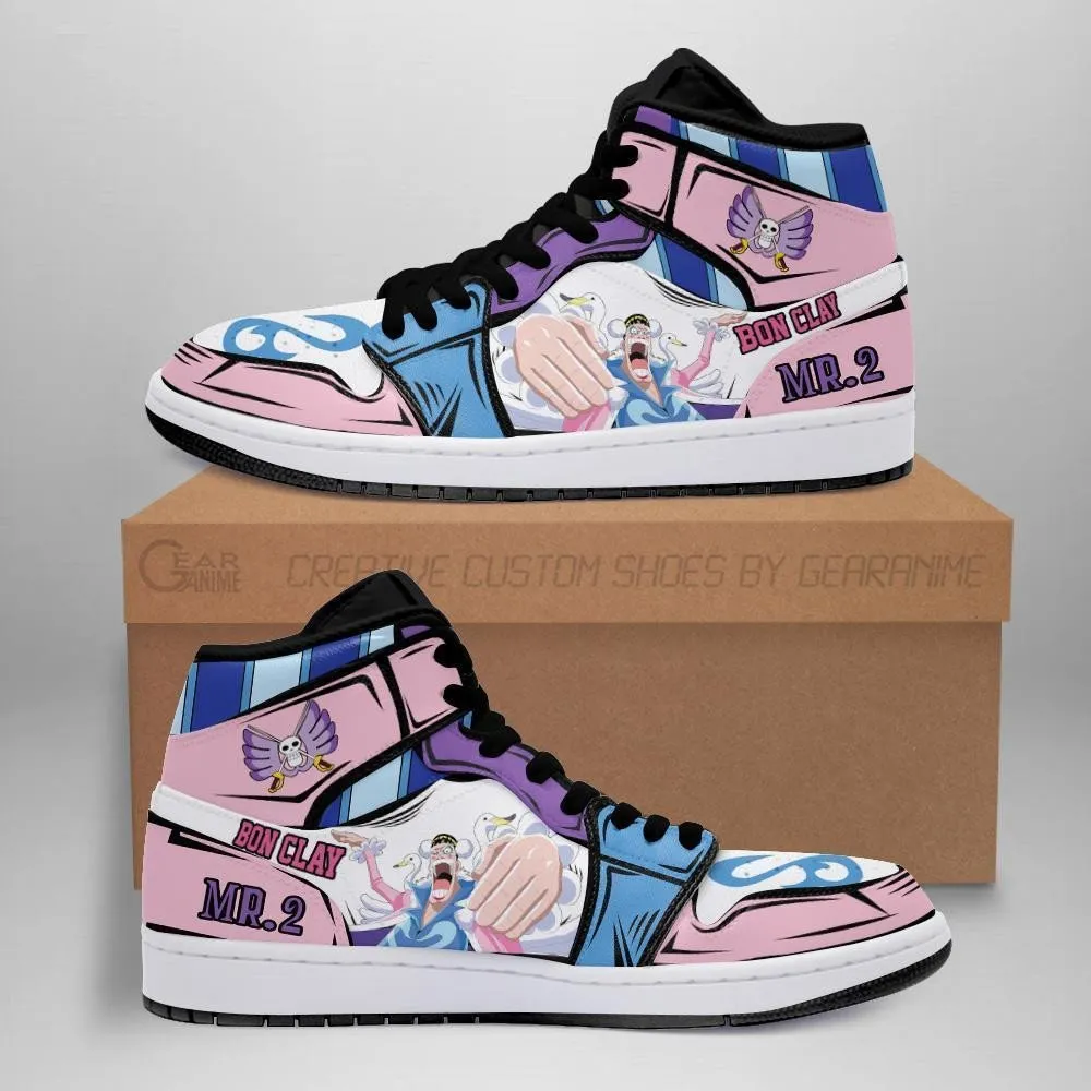 Mr 2 Bon Clay Sneakers Custom Anime OP Shoes