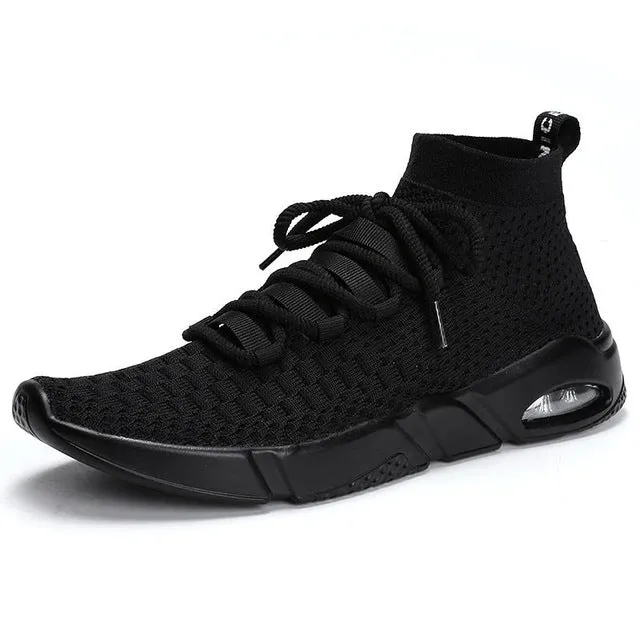 New Running Shoes Sneakers For Men Masculino Esportivo Lightweight Flying Sport Cheap Sneaker Free Run Stability High Help
