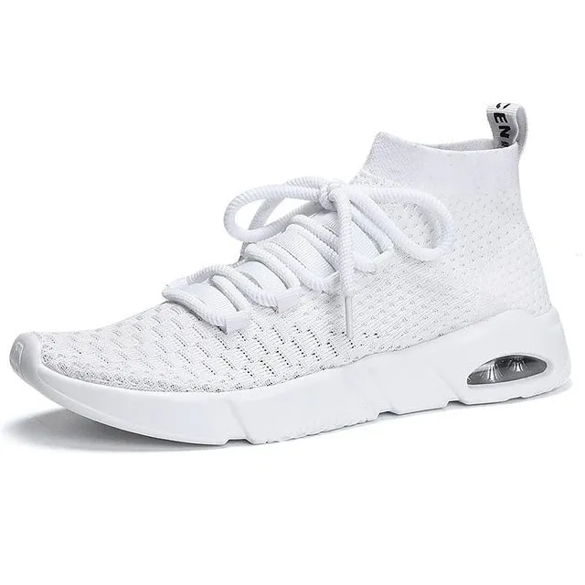 New Running Shoes Sneakers For Men Masculino Esportivo Lightweight Flying Sport Cheap Sneaker Free Run Stability High Help
