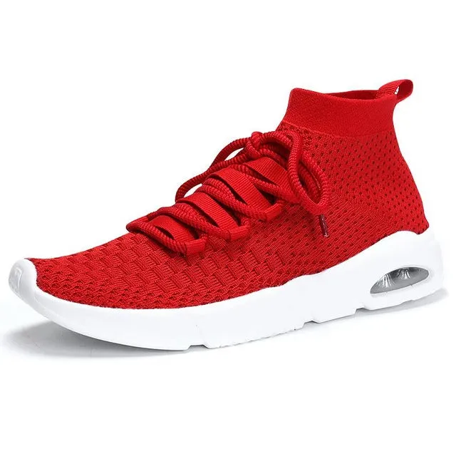 New Running Shoes Sneakers For Men Masculino Esportivo Lightweight Flying Sport Cheap Sneaker Free Run Stability High Help