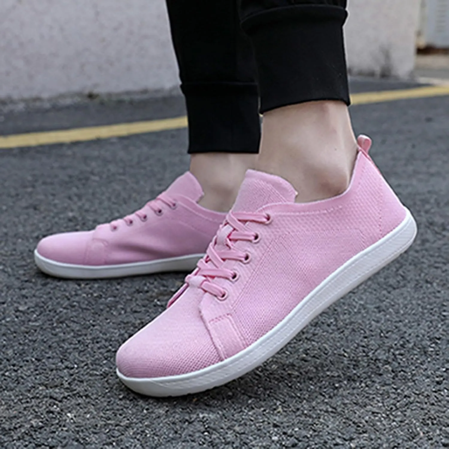 Orthopedic Shoes for Women Jazz Shoes Lace-up Sneakers Modern Dance Shoes Air Cushion Platform Walking Dance Shoes