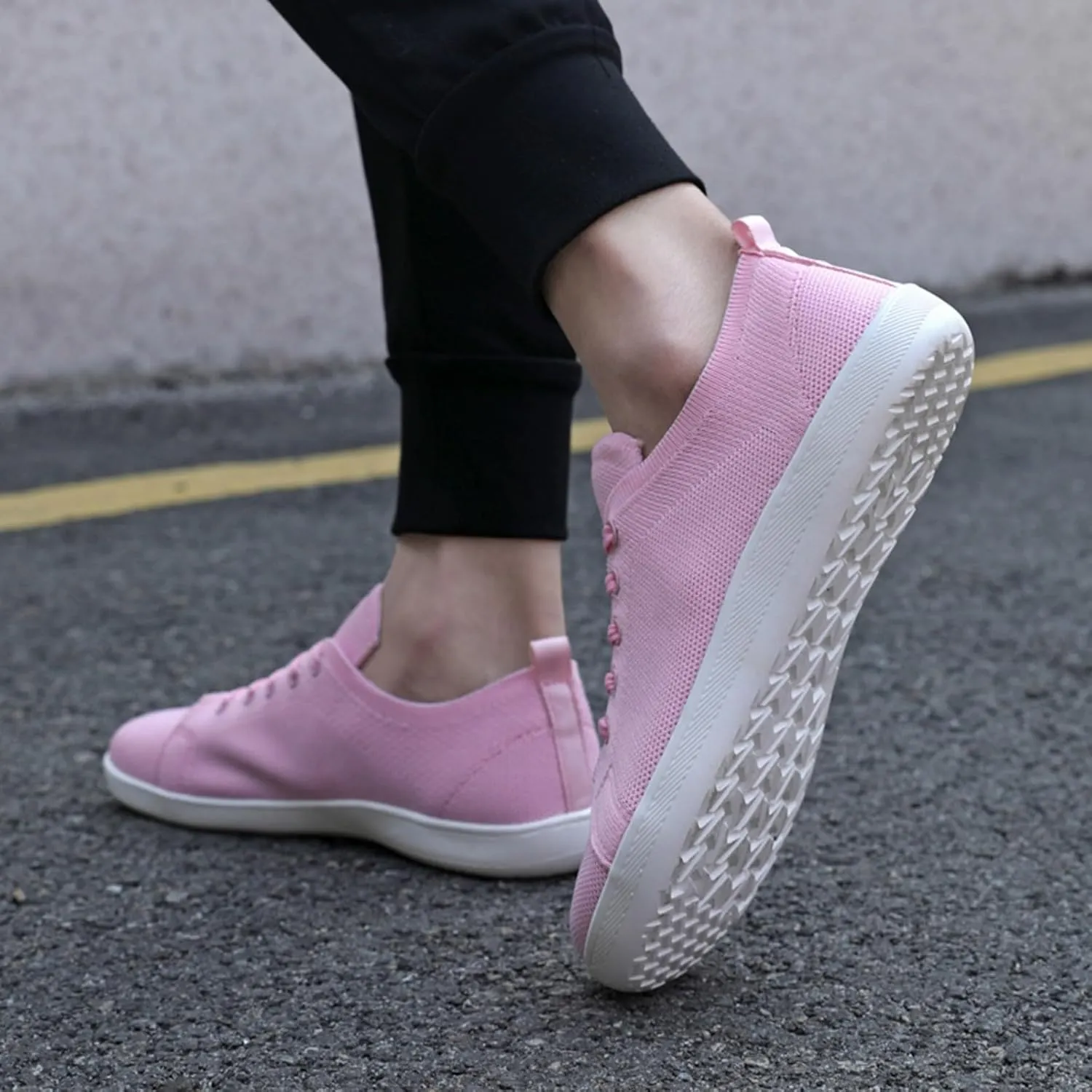 Orthopedic Shoes for Women Jazz Shoes Lace-up Sneakers Modern Dance Shoes Air Cushion Platform Walking Dance Shoes