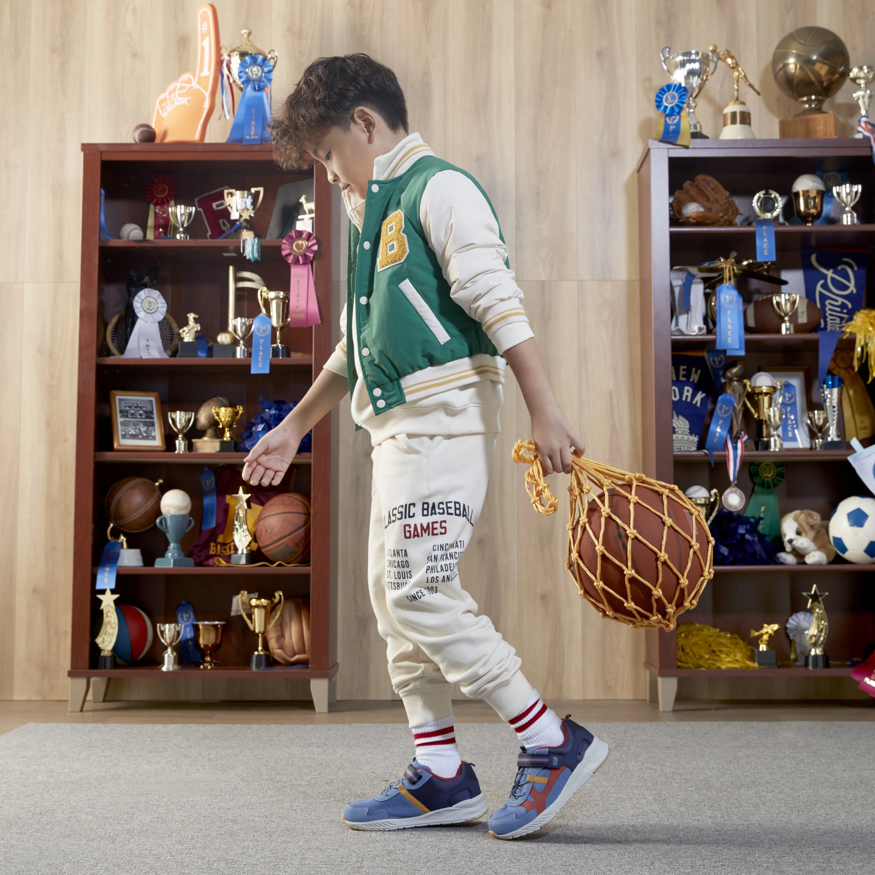 Player Sneaker - Big Kid Blue Multi