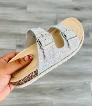 Silver Stellar Rhinestone Sandals
