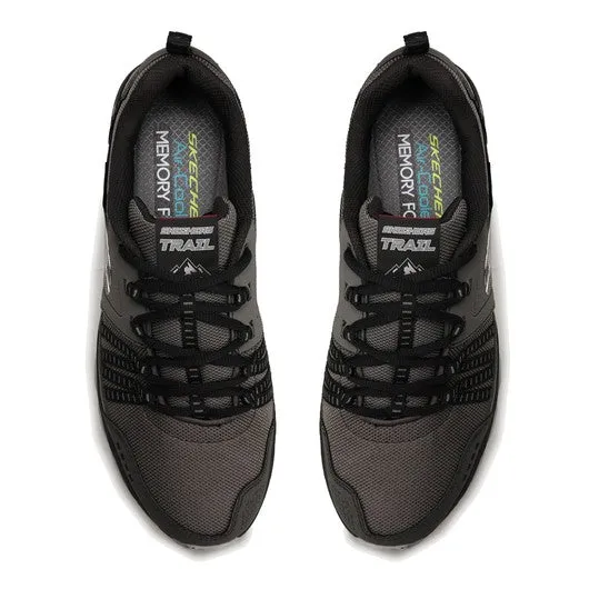Skechers Mens Trial Sports Escape Plan Trainers - Charcoal / Black