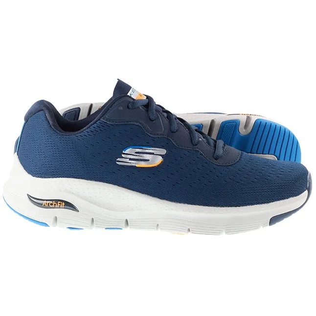 Skechers Trainers Mens Arch Fit Infinity Cool Navy Grey