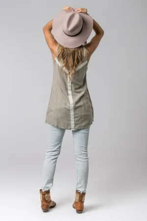 STONE WASH TUNIC GREY
