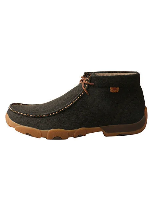 Twisted X Men's Work Steel Toe Chukka Driving Moc-Rubberized Brown