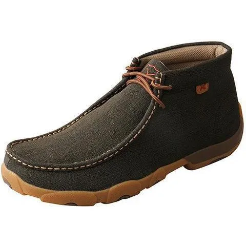 Twisted X Men's Work Steel Toe Chukka Driving Moc-Rubberized Brown
