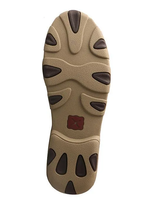 Twisted X Women’s Driving Moccasins – Brown/Emboss Flower