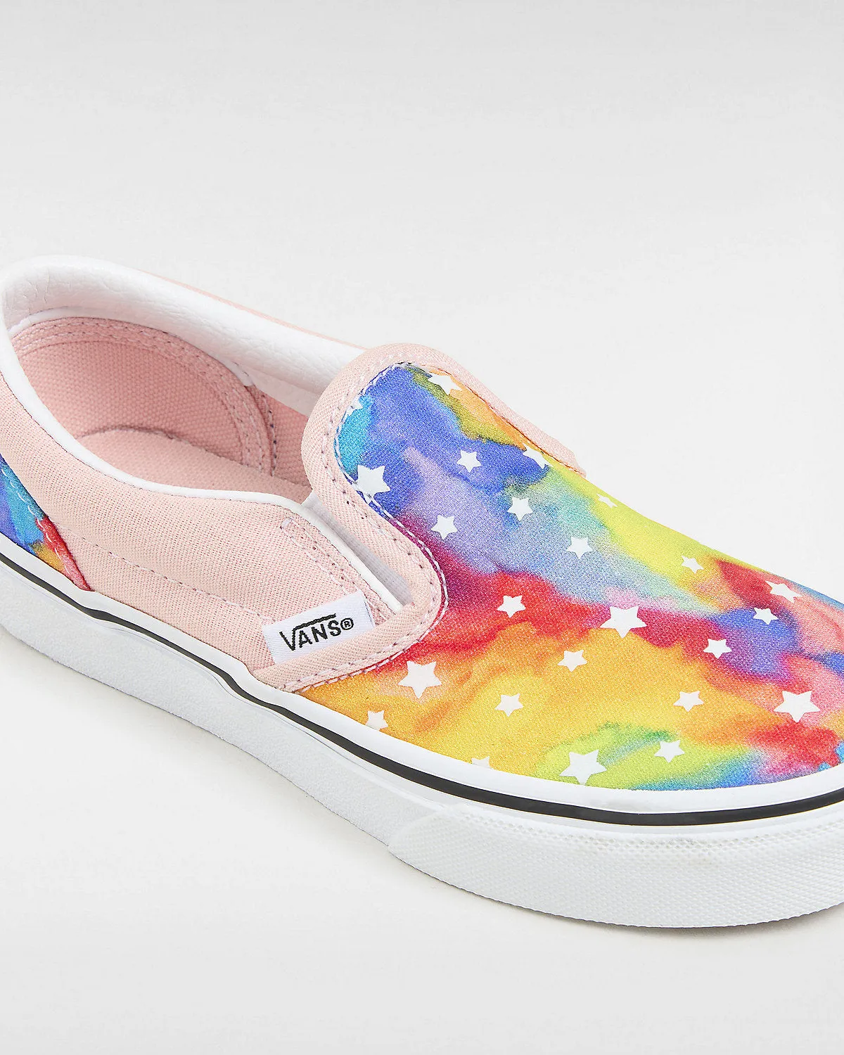 VANS Kids Classic Slip-On Rainbow Galaxy Trainers - Pink