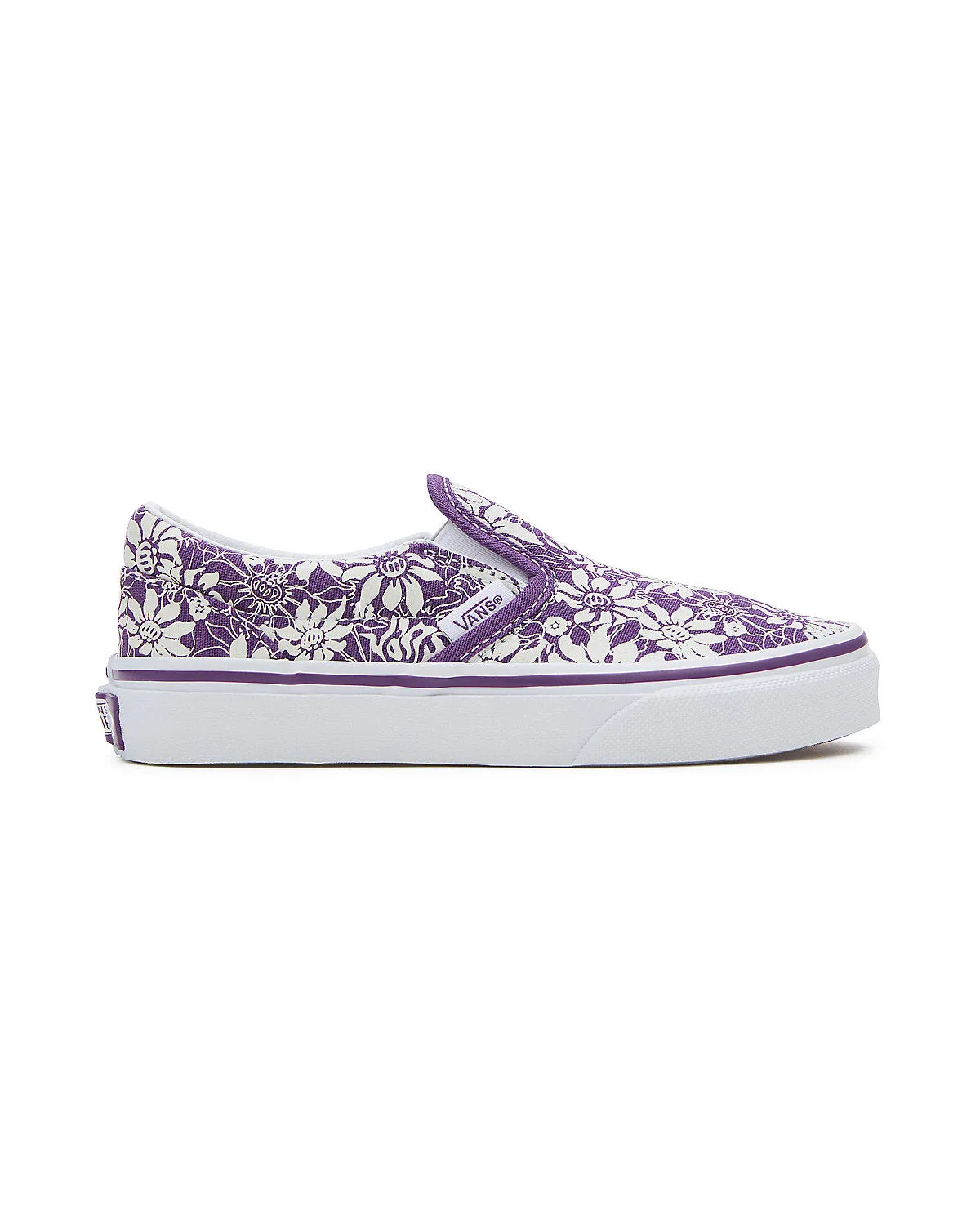 VANS Kids Classic Slip-On Summer Bloom Trainers - Purple