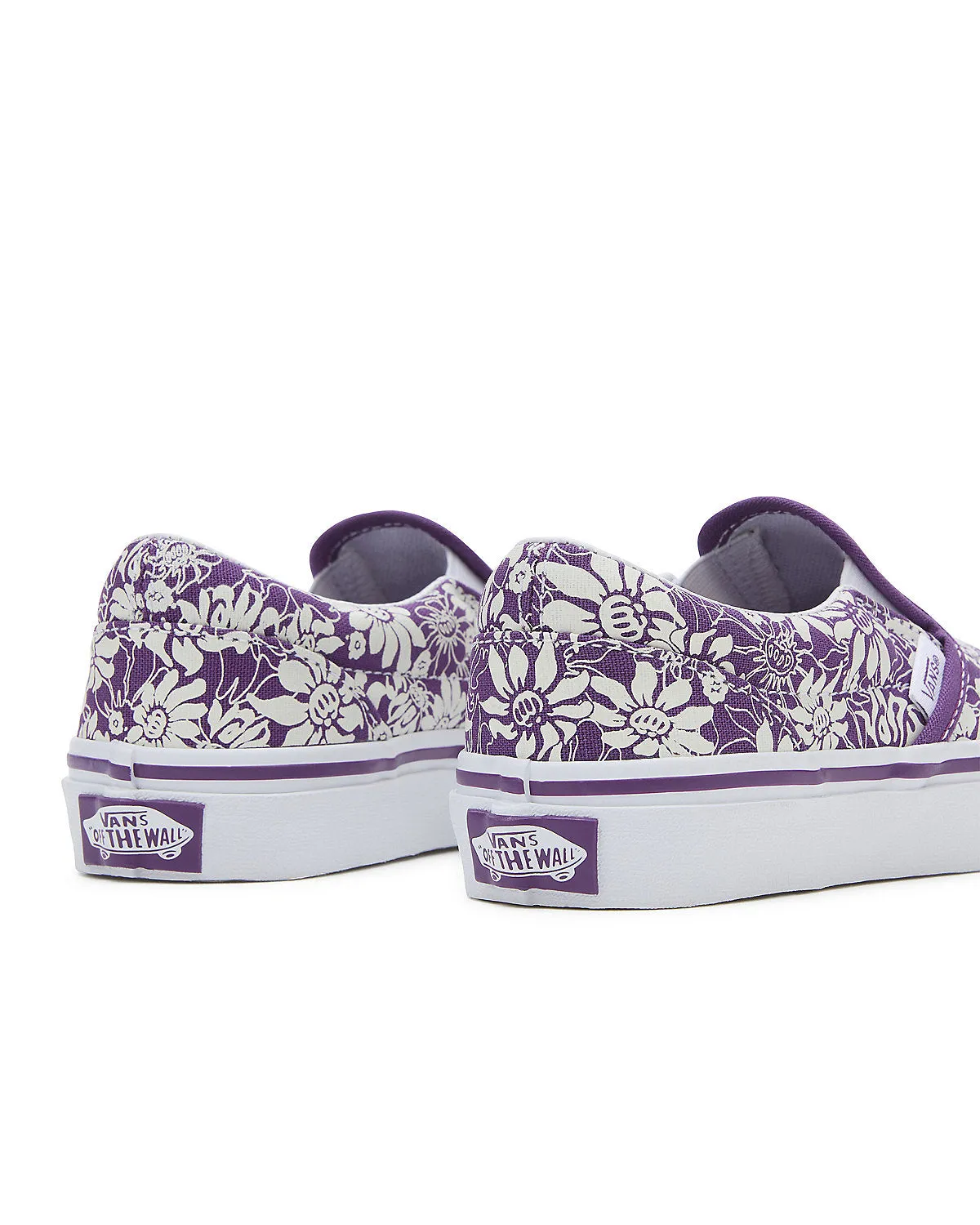 VANS Kids Classic Slip-On Summer Bloom Trainers - Purple