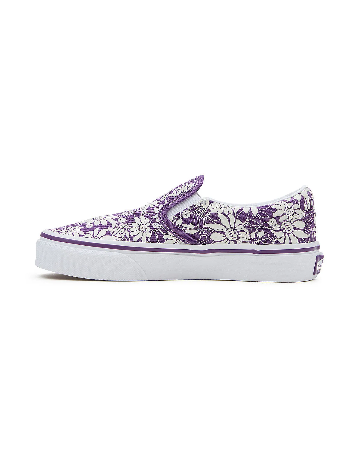 VANS Kids Classic Slip-On Summer Bloom Trainers - Purple