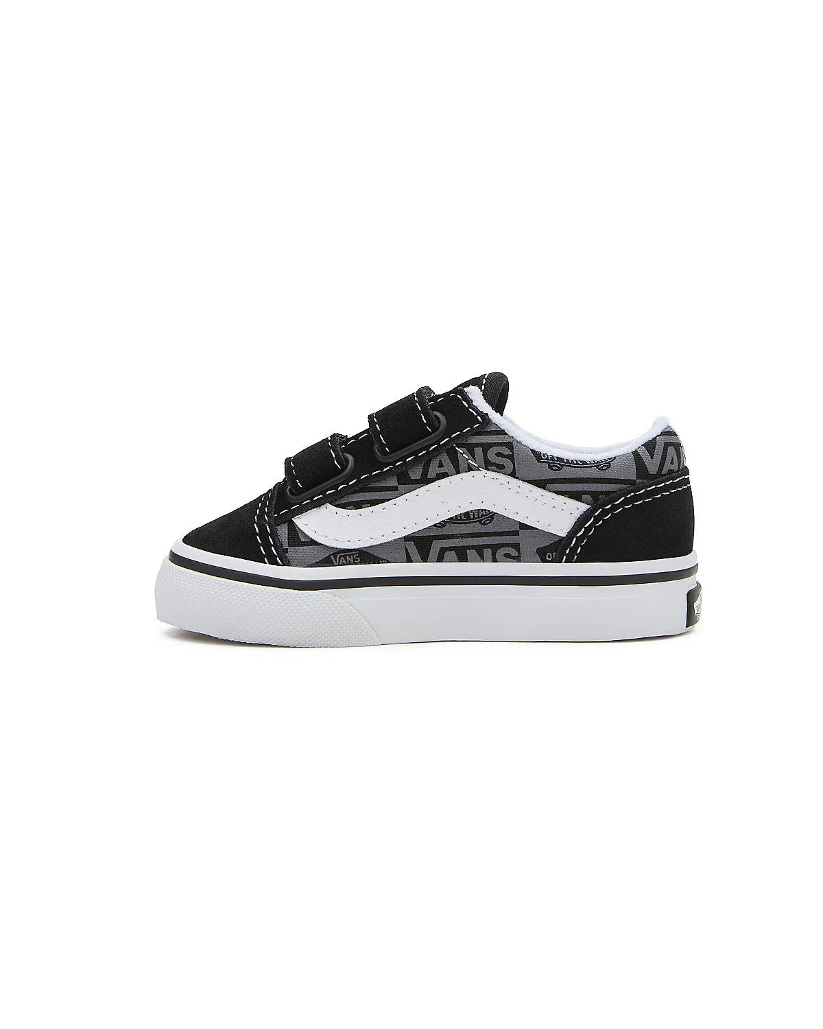 VANS Toddler Old Skool V Logo Trainers - Black