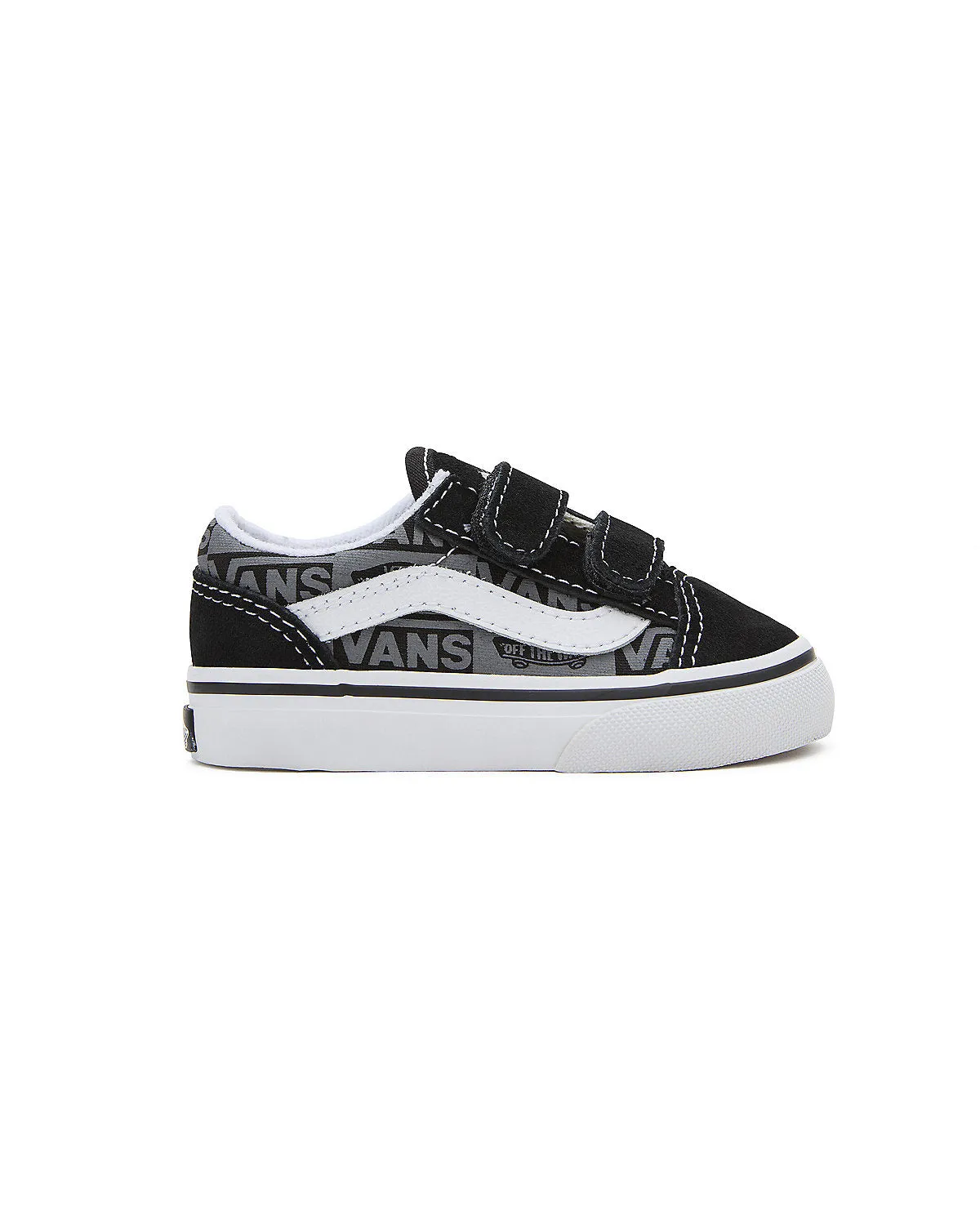 VANS Toddler Old Skool V Logo Trainers - Black