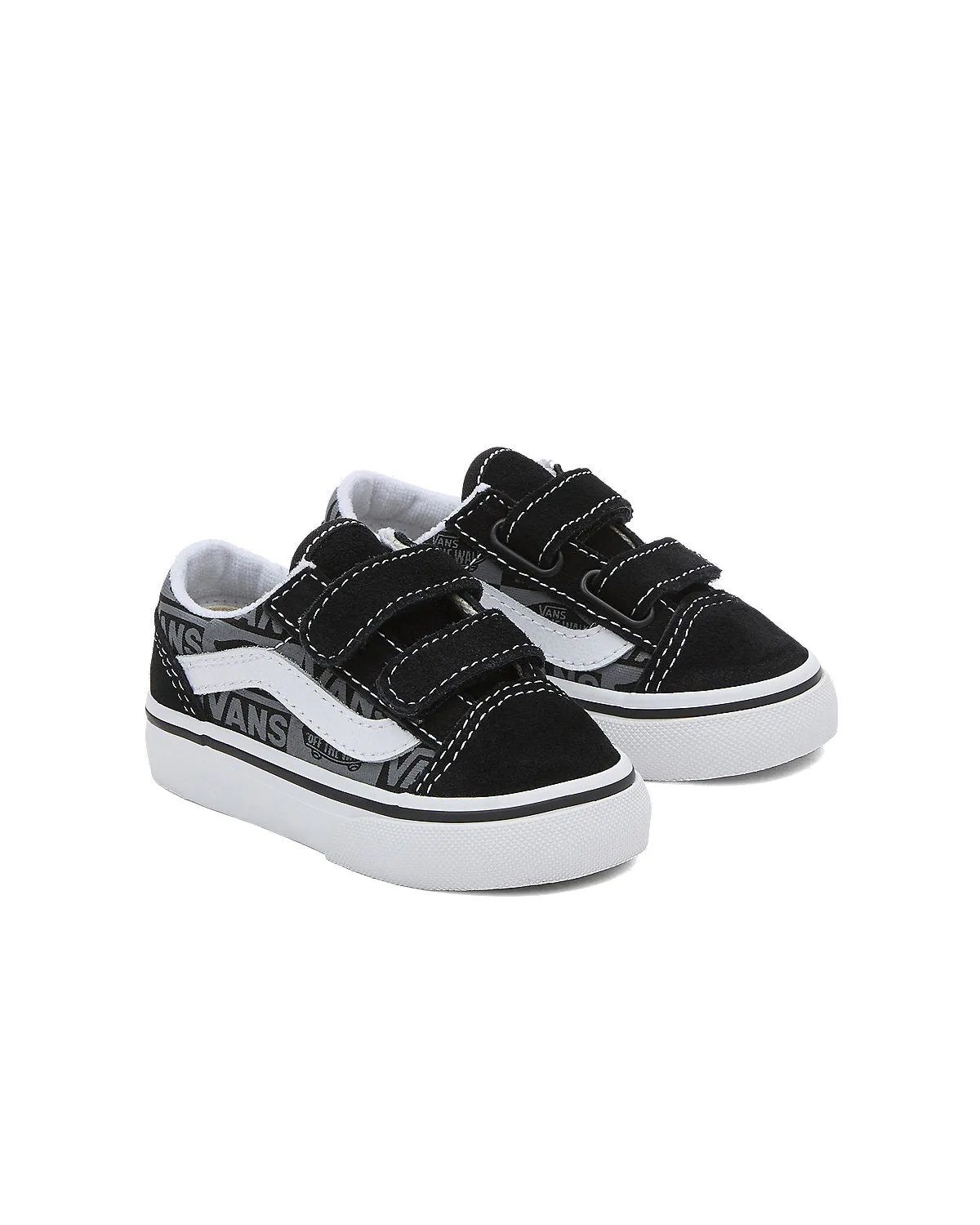 VANS Toddler Old Skool V Logo Trainers - Black