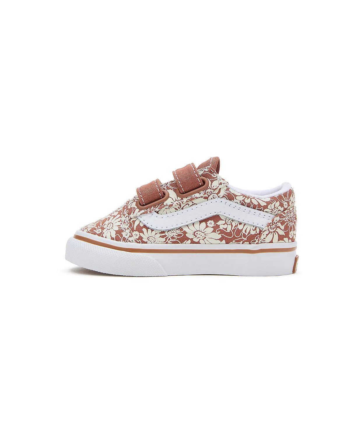 VANS Toddler Old Skool V Summer Bloom Trainers - Autumn Leaf