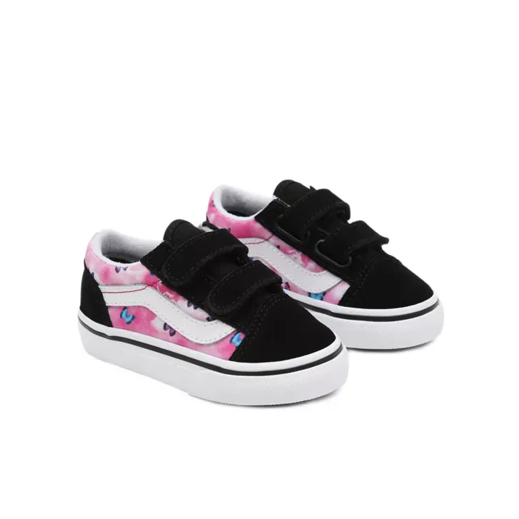VANS Toddler Old Skool Velcro Butterfly Dream Trainers
