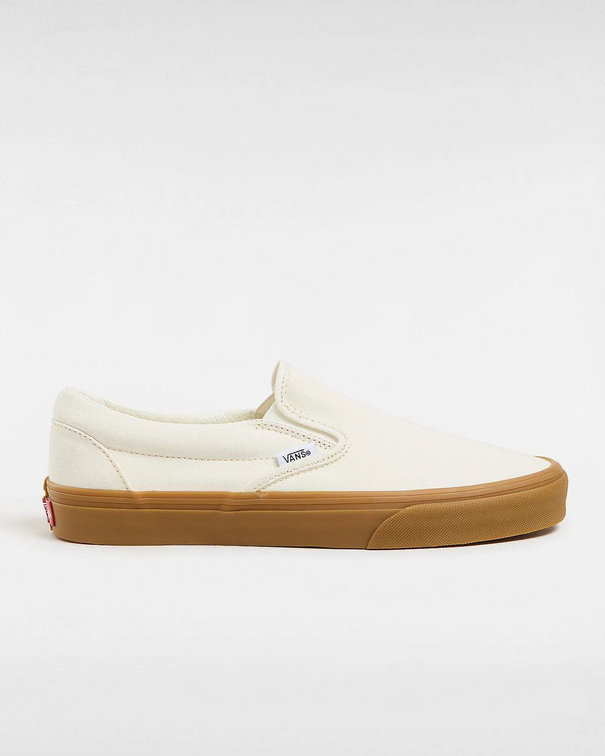 VANS Unisex Classic Slip-On Trainers - Marshmallow / Gum