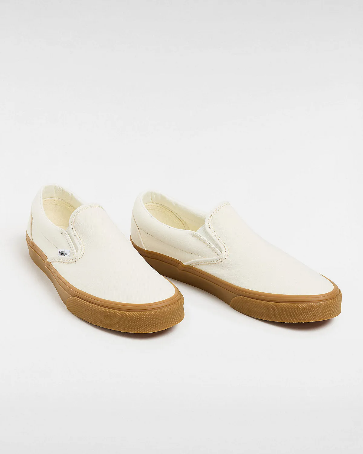 VANS Unisex Classic Slip-On Trainers - Marshmallow / Gum