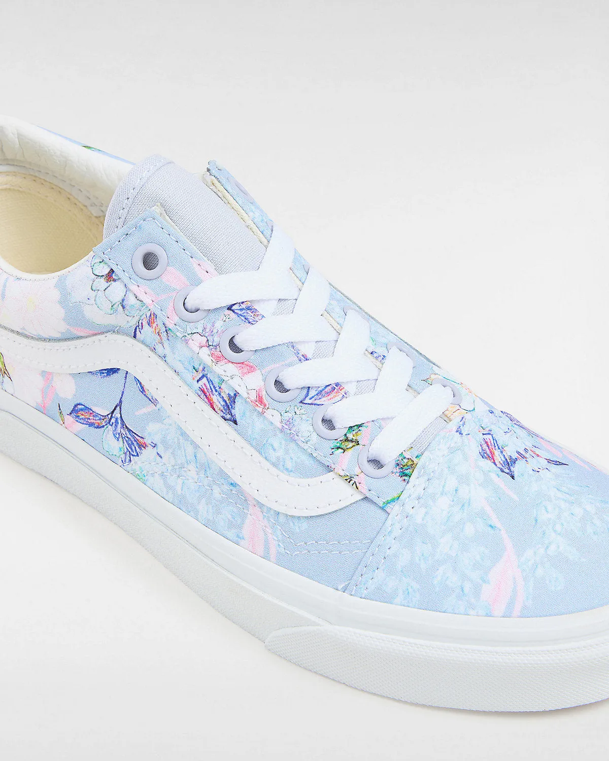 VANS Unisex Old Skool Whimsy Floral Trainers - True White